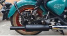 Fit For Royal Enfield Goan Classic 350 Empty Loud Silencer Black - SPAREZO